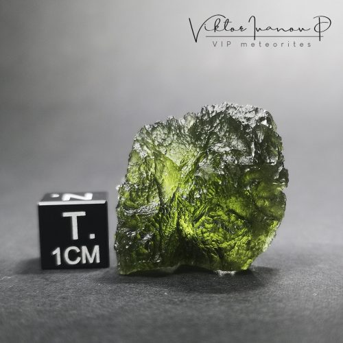 Moldavite. Meteorite impact. Tektite 8.06g