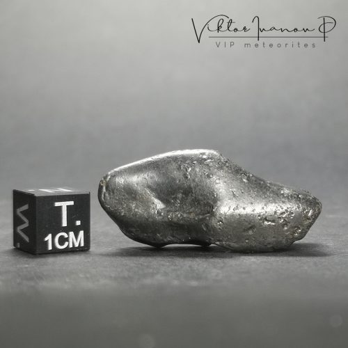 Sikhote Alin. Iron IIAB meteorite. Oriented specimen with roll over lips (31.6g)